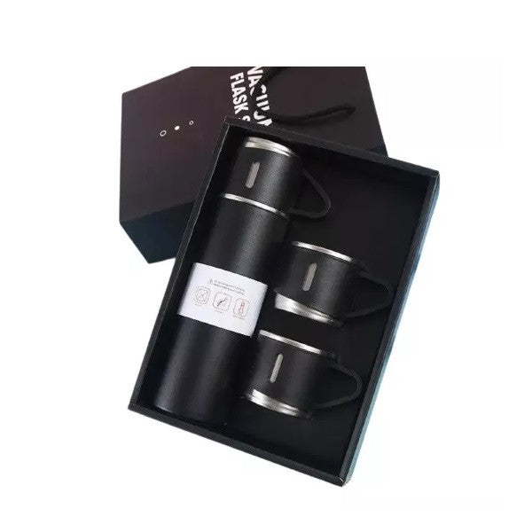 Set Termo Acero Inoxidable con pocillos