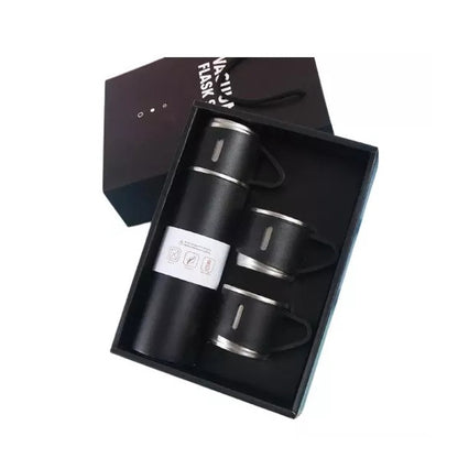 Set Termo Acero Inoxidable con pocillos