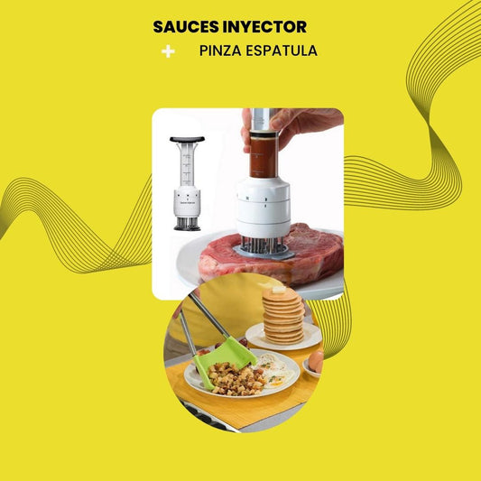 PINZA ESPATULA + SAUCE INJECTOR
