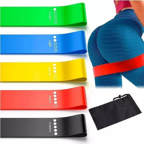 BANDAS ELASTICAS DE EJERCICIO X5