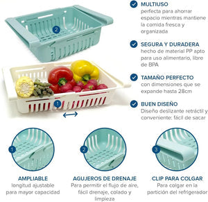ORGANIZADOR DE  NEVERA  X 4