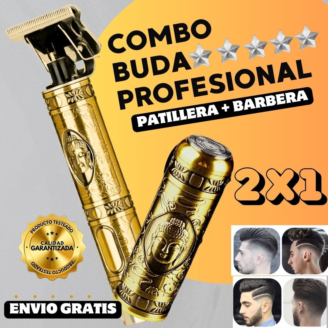 Combo Mini Afeitadora y Barbera Patillera